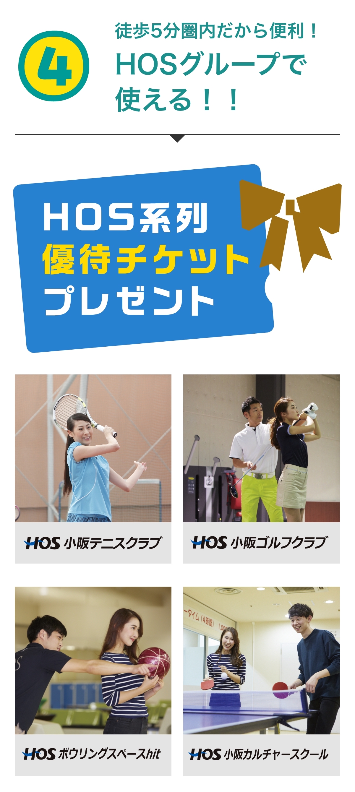 特典4 HOS系列優待チケットプレゼント
