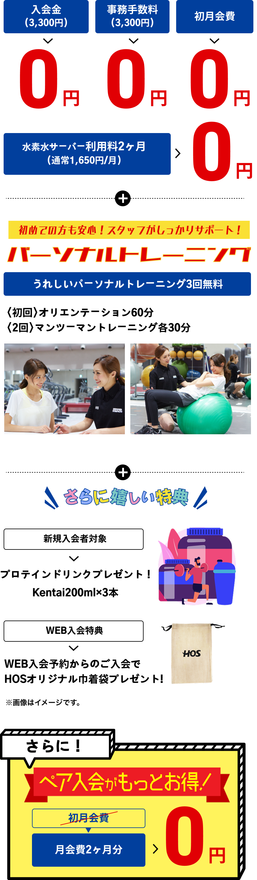春の入会キャンペーン詳細